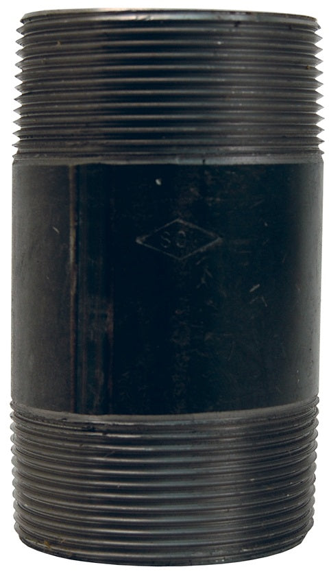 TN050X4 by Dixon Valve | Pipe Nipple | 1/2" Male NPT x 1/2" Male NPT | 4" Overall Length | Carbon Steel
