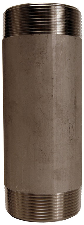 TN150X4SS by Dixon Valve | Pipe Nipple | 1-1/2" Male NPT x 1-1/2" Male NPT | 4" Overall Length | 316 Stainless Steel