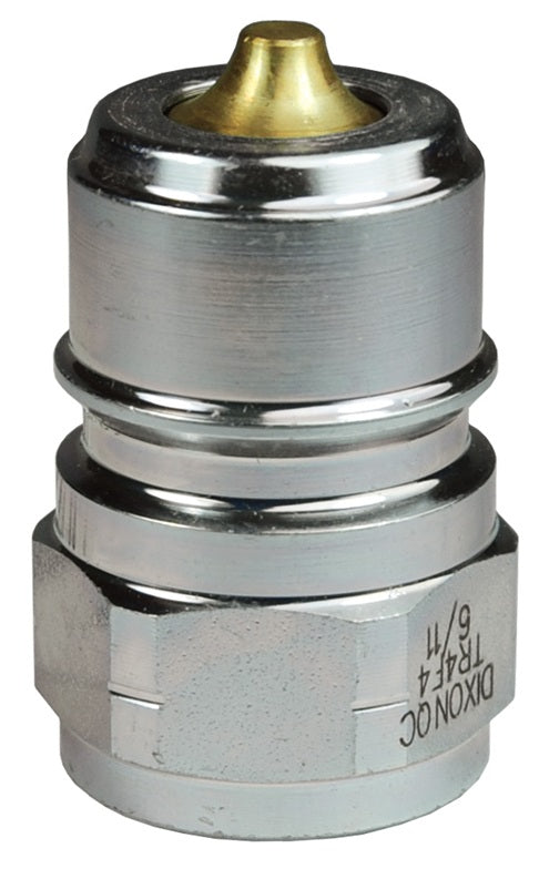 TR6F6 by Dixon Valve | Hydraulic Quick Disconnect Coupling | TR-Series | 3/4" Female NPTF x 3/4" European Interchange | Plug | Steel