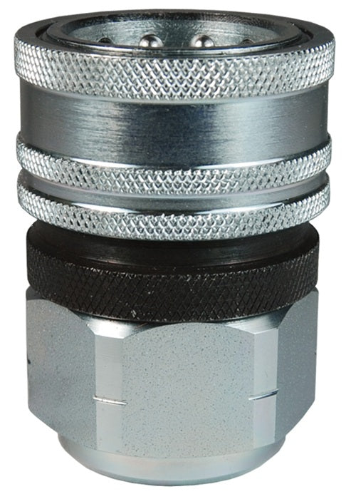 3TRBF3 by Dixon Valve | Hydraulic Quick Disconnect Coupling | TR-Series | 3/8" Female BSPP x 3/8" European Interchange | Socket | Nitrile Seal | Steel