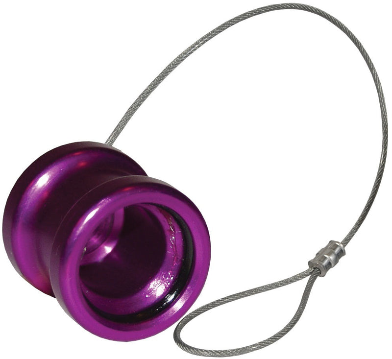 TR-CAP by Dixon Valve | FloMAX Standard-Series | Transmission Fluid Receiver Cap | Violet/Purple | Anodized Aluminum