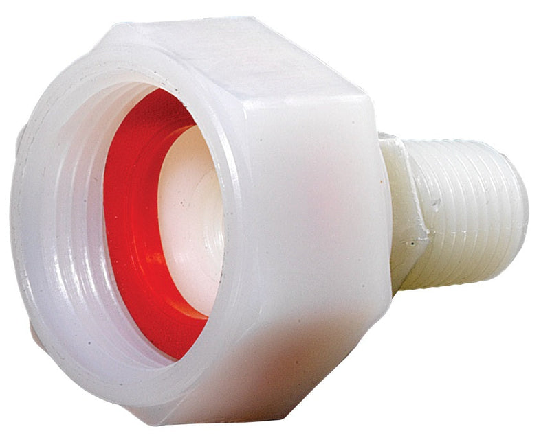 TSA62 by Dixon Valve | Tuff-Lite® | Swivel Nut Adapter | 1/4" Male NPT x 3/4" Female NPS | Nylon