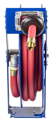 TSHF-N-535 by Coxreels | T-Fuel Series | 300 PSI Spring Driven Hose Reel for Fuel | 3/4" Hose ID, 3/4" FNPT Inlet x 3/4" MNPT Hose End | Steel | 35ft Nitrile Rubber Hose Included