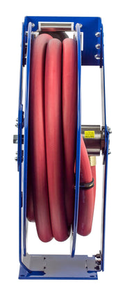 TSHF-N-550 by Coxreels | T-Fuel Series | 300 PSI Spring Driven Hose Reel for Fuel | 3/4" Hose ID, 3/4" FNPT Inlet x 3/4" MNPT Hose End | Steel | 50ft Nitrile Rubber Hose Included