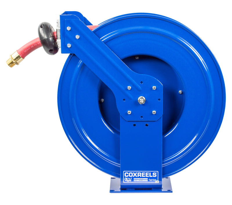 EZ-TSHF-535 by Coxreels | EZ-T-Fuel Series | 300 PSI EZ-Coil Safety Spring Driven Hose Reel for Fuel | 3/4" Hose ID, 3/4" FNPT Inlet x 3/4" MNPT Hose End | Steel | 35ft Nitrile Rubber Hose Included