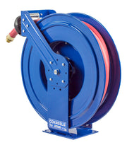 TSHF-N-575 by Coxreels | T-Fuel Series | 300 PSI Spring Driven Hose Reel for Fuel | 3/4" Hose ID, 3/4" FNPT Inlet x 3/4" MNPT Hose End | Steel | 75ft Nitrile Rubber Hose Included
