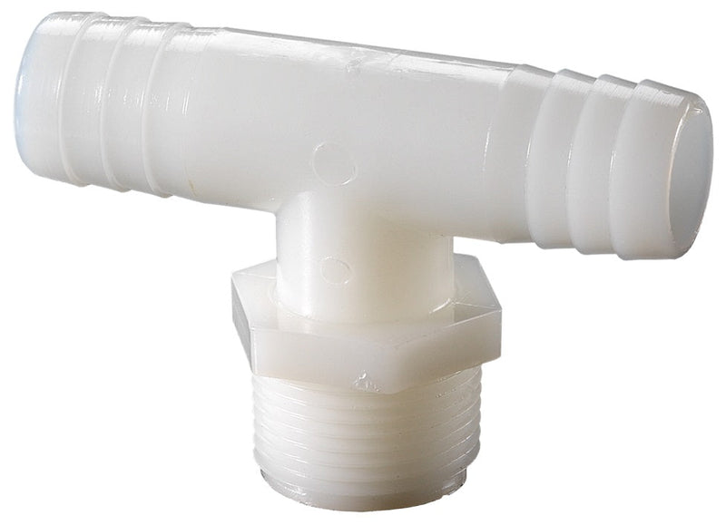 TSST444 by Dixon Valve | Tuff-Lite® | Male NPT Branch Tee | 1/2" Male NPT x 1/2" Hose ID x 1/2" Hose ID | Nylon