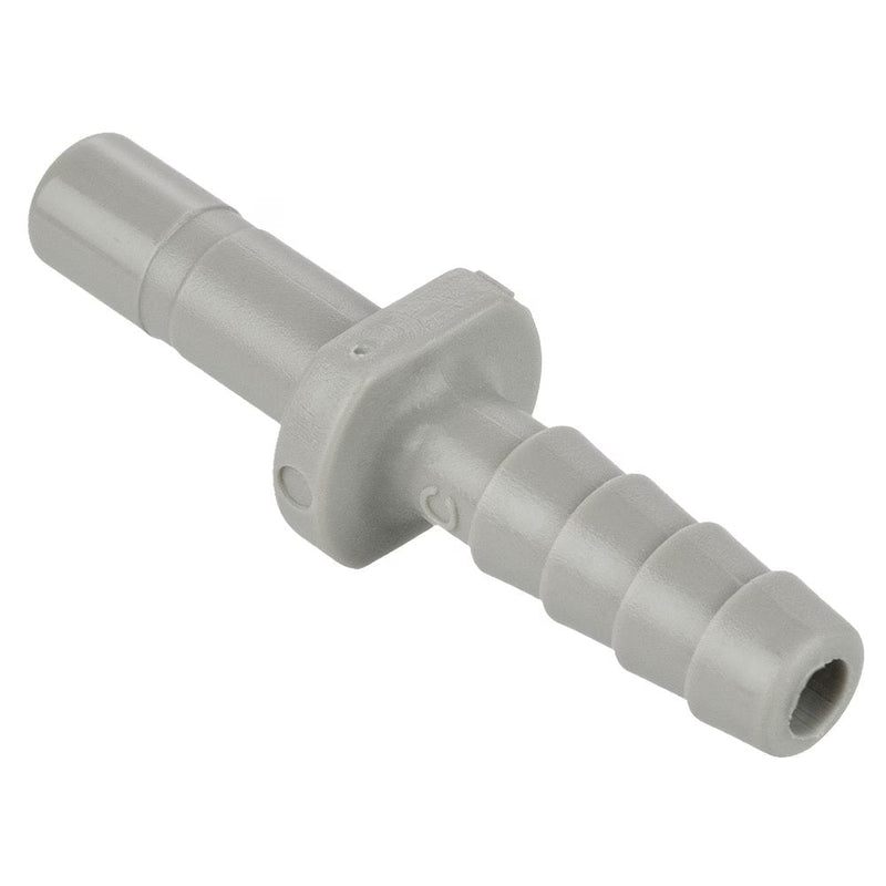 A6TCB6 by Parker | TrueSeal™ Accessories | 3/8" Tube Stem Connector x 3/8" Barb | 1.98" Length | Straight | Grey | Acetal