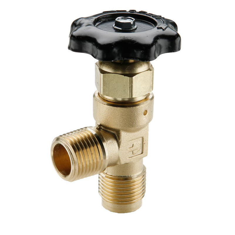 V412F-10-8 by Parker | Truck Valves & Lanyard Valve | 5/8" Tube Size x 1/2" Male Pipe Thread | 3.60" Length | 90° Elbow | Brass | Pack of 5
