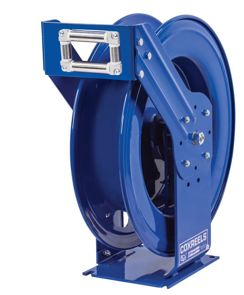 TMPL-N-550 by Coxreels | T Series | 1,500 PSI Spring Driven Hose Reel for Air, Water & Oil | 3/4" Hose ID, 3/4" FNPT Inlet | Steel | 50ft Capacity, Hose Not Included