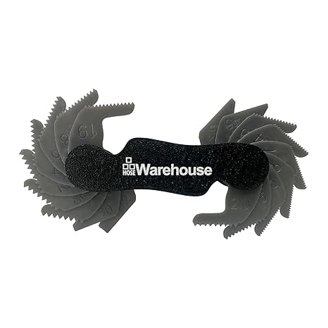 Thread Pitch Gauge | Measure Threads Per Inch for Hydraulic Fittings | Anti-Rust, Accurate, Easy-to-Read | includes Angle Gauges, Inside/Outside Threads, TPI for Inches and MM