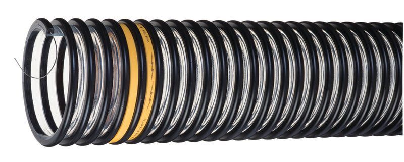 VOLT300X20 Tigerflex® Voltbuster™ by Kuriyama | VOLT™ Series | Heavy-Duty Charge Reducing Food Grade Material Handling Hose | with Grounding Wire | Polyurethane | 3" ID | 3.60" OD | 20ft Length