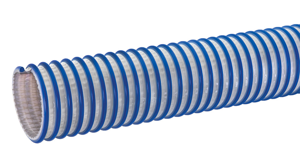 TAQ300X100 Tigerflex by Kuriyama | Tiger™ Aqua TAQ™ Series | Potable Water Suction and Discharge Hose | Opaque/Blue | 3" ID | 100ft