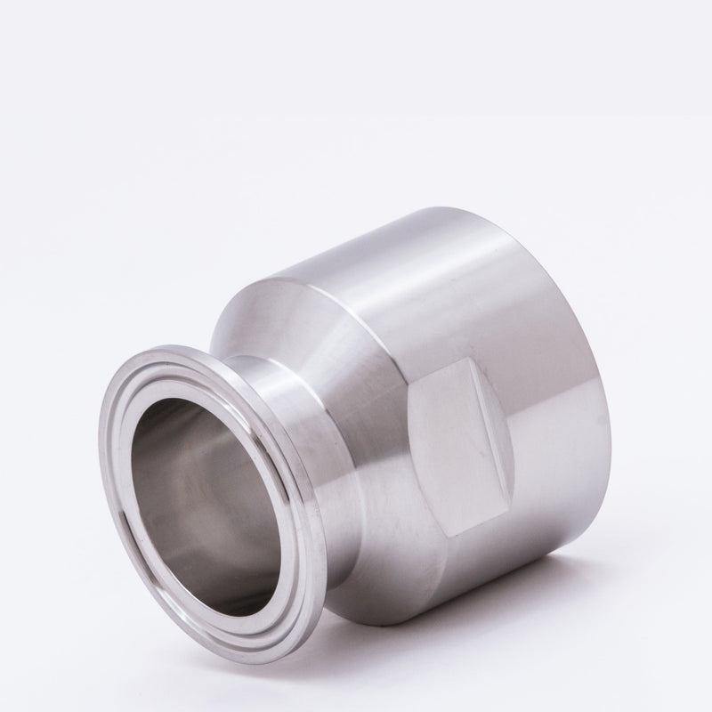 TCF-4X3 316 by Campbell Fittings | 3A Fittings & Adapters | 1" Tri-Clamp x 3/4" Female NPT Thread | Straight | 316 Stainless Steel