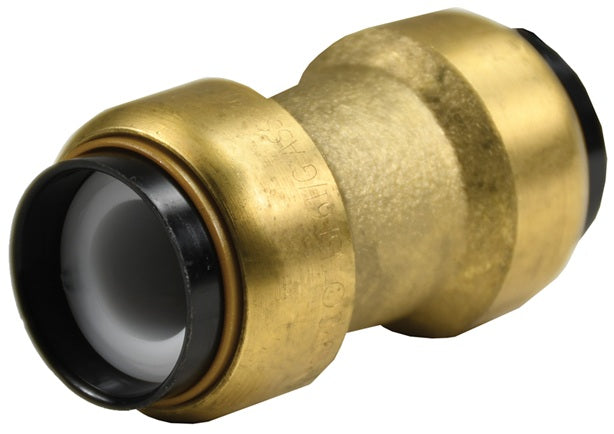 U008 by Dixon Valve | Tectite™ by Apollo® | Push to Connect Fitting | Straight Coupling | 1/2" Tube Size x 1/2" Tube Size | Forged Brass