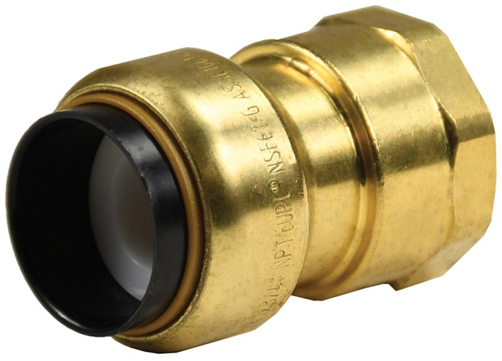 U088 by Dixon Valve | Tectite™ by Apollo® | Push to Connect Fitting | Female Connector | 3/4" Female NPT x 3/4" Tube Size | Forged Brass