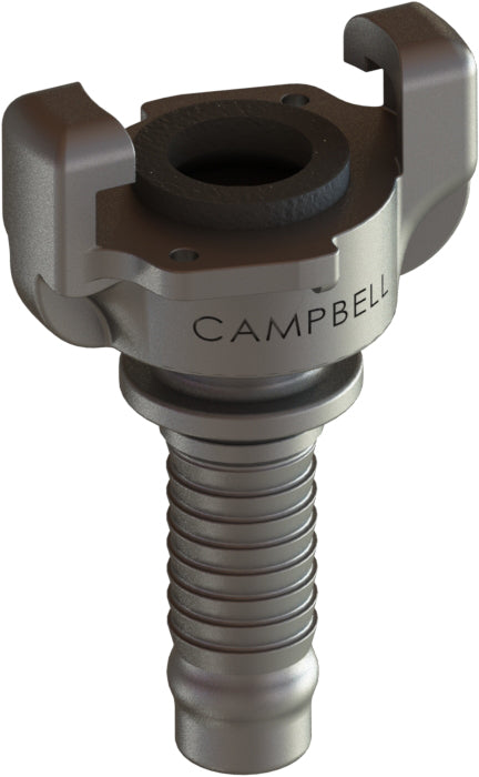 UH-2i by Campbell Fittings | Universal Coupling | 1/2" Hose End | Straight | Plated Steel | Pack of 25