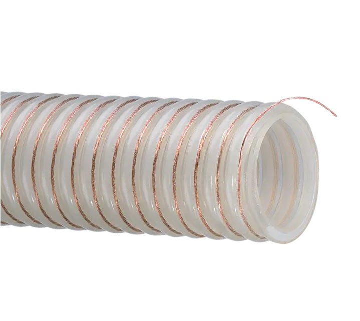 UVPE300X100 Tigerflex® by Kuriyama | UVPE™ Series | Heavy-Duty Material Handling Hose | with Grounding Wire | Polyurethane & Polypropylene | 3" ID | 3.64" OD | 100ft Length