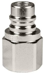 V4BF4-E by Dixon Valve | Hydraulic Quick Disconnect Coupling | V-Series | 1/2" Female BSPP x 1/2" MIL-C-51234 Unvalved | Plug | Steel