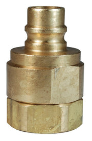 V16F16-B by Dixon Valve | Hydraulic Quick Disconnect Coupling | V-Series | 2" Female NPTF x 2" MIL-C-51234 Valved | Plug | Brass