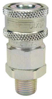 8VJM8 by Dixon Valve | Hydraulic Quick Disconnect Coupling | V-Series | 1" Male JIC x 1" MIL-C-51234 Valved | Socket | Nitrile Seal | Steel