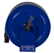 V-112H-730 by Coxreels | V100 Series | Hand Crank Vacuum Hose Reel | 1-1/2" or 2" Hose ID, 1-1/2"/2" Female Cuff Inlet | Steel | 30ft Hose Included