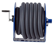 V-117H-835 by Coxreels | V100 Series | Hand Crank Vacuum Hose Reel | 1-1/2" or 2" Hose ID, 1-1/2"/2" Female Cuff Inlet | Steel | 35ft Hose Included