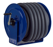 V-112H-730 by Coxreels | V100 Series | Hand Crank Vacuum Hose Reel | 1-1/2" or 2" Hose ID, 1-1/2"/2" Female Cuff Inlet | Steel | 30ft Hose Included