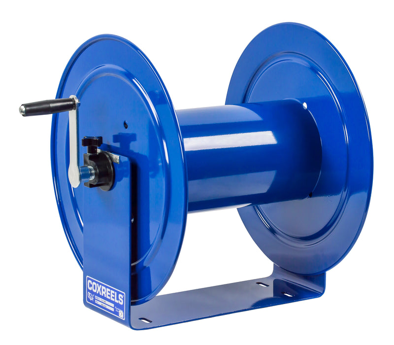 V-117-850 by Coxreels | V100 Series | Hand Crank Vacuum Hose Reel | 1-1/2" or 2" Hose ID, 1-1/2"/2" Female Cuff Inlet | Steel | 50ft Capacity, Hose Not Included