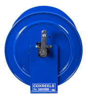 V-117-850 by Coxreels | V100 Series | Hand Crank Vacuum Hose Reel | 1-1/2" or 2" Hose ID, 1-1/2"/2" Female Cuff Inlet | Steel | 50ft Capacity, Hose Not Included
