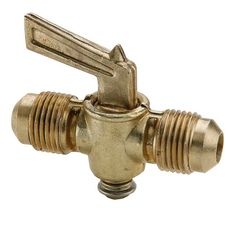 V203F-6-6 by Parker | Ground Plug Shutoff | 3/8" Flare x 3/8" Flare | Straight | Brass | Pack of 10