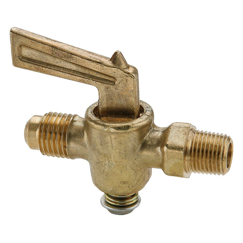 V204F-6-4 by Parker | Ground Plug Shuttoff | 3/8" Flare x 1/4" Male Pipe Thread | Straight | Brass | Pack of 10