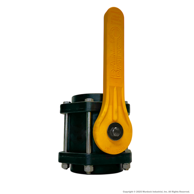 V300 by Banjo | 6 Bolt Ball Valve | Standard Port | 3" Female NPT x 3" Female NPT | Opening Thru Ball: 2-1/2" | 225 PSI | Polypropylene | Pack of 8
