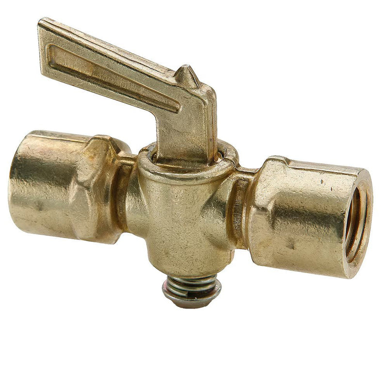 V403P-6-6 by Parker | Ground Plug Shutoff | 3/8" Female Pipe Thread x 3/8" Female Pipe Thread | 2.25" Length | Straight | Brass | Pack of 10