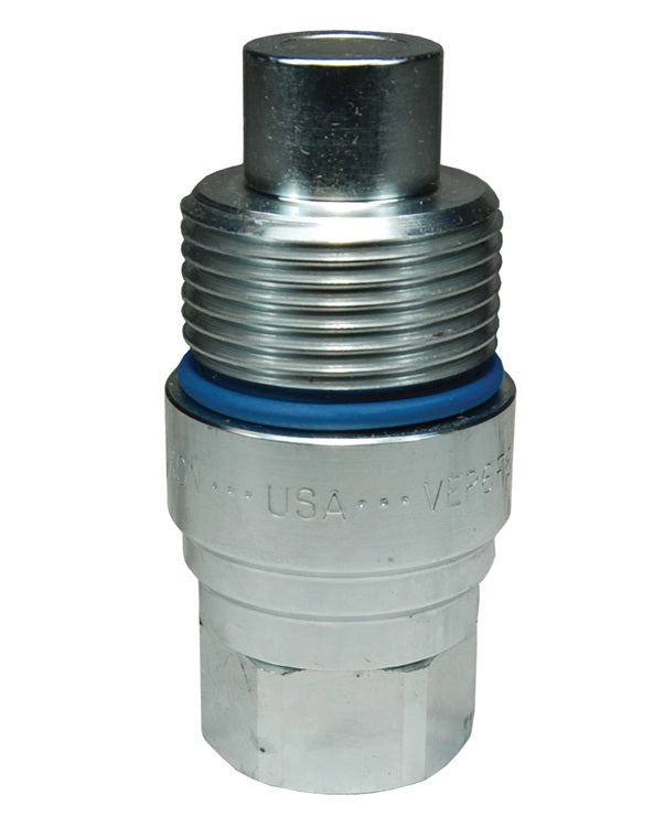 VEP12OF12 by Dixon Valve | Hydraulic Quick Disconnect Coupling | VEP-Series | 1-1/2" Female ORB x 1-1/2" Body Size | Plug | Steel