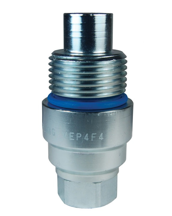 VEP8F8 by Dixon Valve | Hydraulic Quick Disconnect Coupling | VEP-Series | 1" Female NPTF x 1" Body Size | Plug | Steel