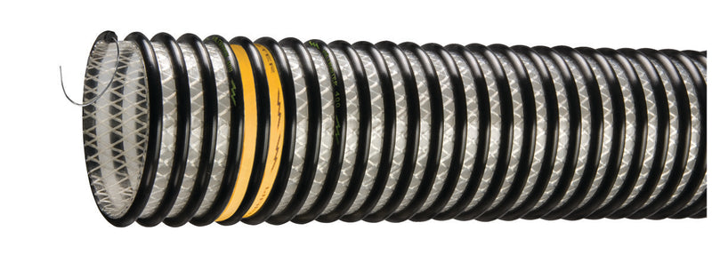VLT-SD300X100 Tigerflex® Voltbuster™ by Kuriyama | VLT-SD™ Series | Heavy-Duty Food Grade Charge Reducing Fabric Reinforced Material Handling Hose | with Grounding Wire | Polyurethane | 3" ID | 3.78" OD | 100ft Length