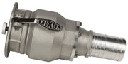 VR4030CS-SH by Dixon Valve | Vapor Recovery Coupler with Probe | Floating Bridge Poppet | 4" Coupler x 3" Hose Shank | Aluminum
