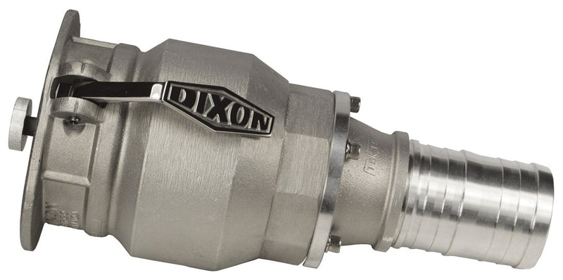 VR4030CS-SH by Dixon Valve | Vapor Recovery Coupler with Probe | Floating Bridge Poppet | 4" Coupler x 3" Hose Shank | Aluminum