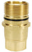W12F12-B by Dixon Valve | Hydraulic Quick Disconnect Coupling | W-Series | 1-1/2" Female NPTF x 1-1/2" Wingstyle Interchange | Plug | Nitrile Seal | Brass