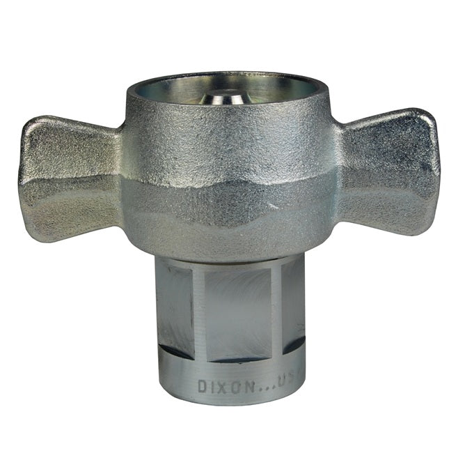 8WF8 by Dixon Valve | Hydraulic Quick Disconnect Coupling | W-Series | 1" Female NPTF x 1" Wingstyle Interchange | Socket | Nitrile Seal | Steel