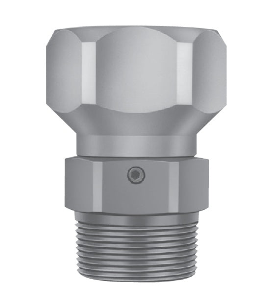 W421111 (ZS9) by PT-Coupling | Hex Swivel Adapter | 1-1/2" Male NPT x 1-1/2" Female NPT | Anodized Aluminum | Contains: Snap Ring / O Ring