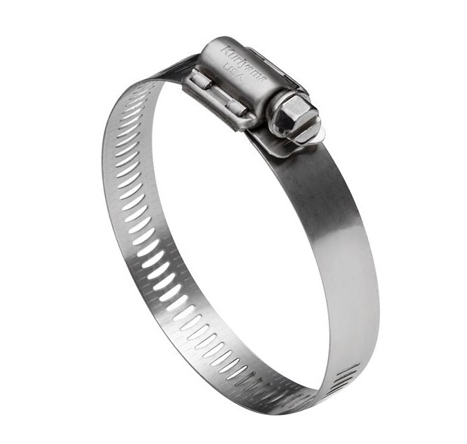 WGC-SS36 Kuri-Clamp™ by Kuriyama | Standard Duty Worm Gear Hose Clamp | 1-13/16" to 2-3/4" Size Range | 1/2" Band Width | 300 Stainless Steel