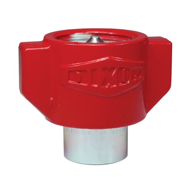 12WSF12-BOP by Dixon Valve | Hydraulic Quick Disconnect Coupling | WS-BOP-Series | 1-1/2" Female NPTF x 1-1/2" Heavy-Duty Wingstyle Blowout Preventer Safety End | Socket | FKM Seal | Steel