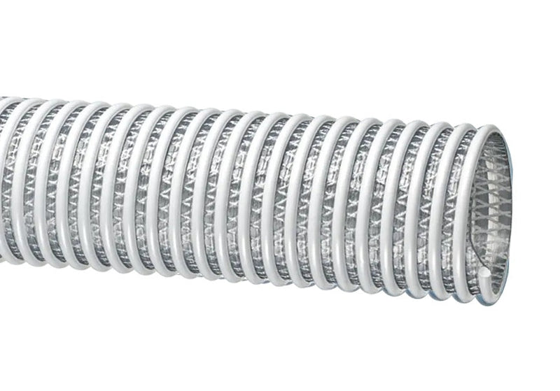 WSTF400X100 Tigerflex® by Kuriyama | WSTF™ Series | Food Grade Fabric Reinforced Liquid Suction & Discharge Hose | PVC | 4" ID | 4.76" OD | 100ft Length