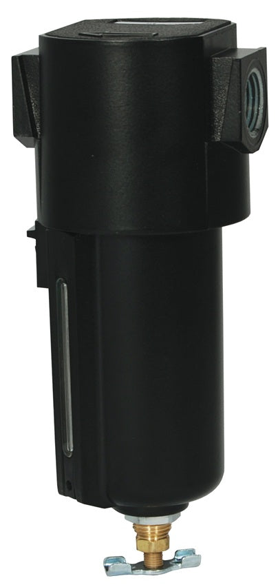 F16-04AMB Wilkerson by Dixon Valve | F16-Series | Compact Airline Filter | 1/2" Size | 80.4 SCFM | Automatic Drain | 2.7 oz. Metal Bowl