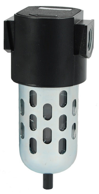 F16-03A Wilkerson by Dixon Valve | F16-Series | Compact Airline Filter | 3/8" Size | 74.1 SCFM | Automatic Drain | 2.7 oz. Transparent Bowl & Guard
