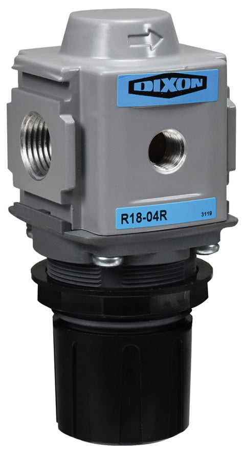 R18-02R Wilkerson by Dixon Valve | R18-Series | Compact Regulator | 1/4" Size | 148 SCFM | without Gauge | 0-125 PSI Adjusting Range
