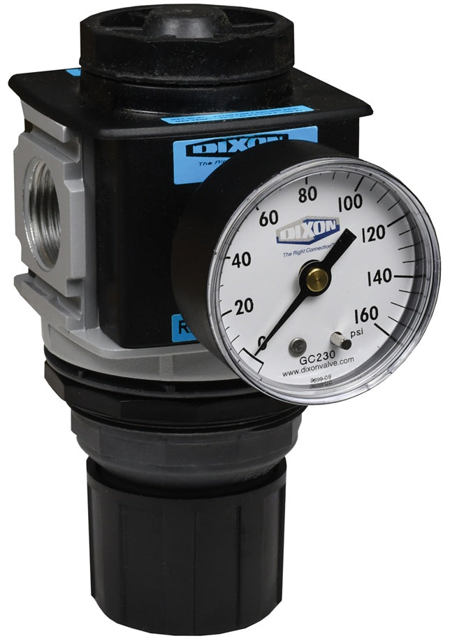 R28-06RG Wilkerson by Dixon Valve | R28-Series | Standard Regulator | 3/4" Size | 233 SCFM | with Gauge | 0-125 PSI Adjusting Range