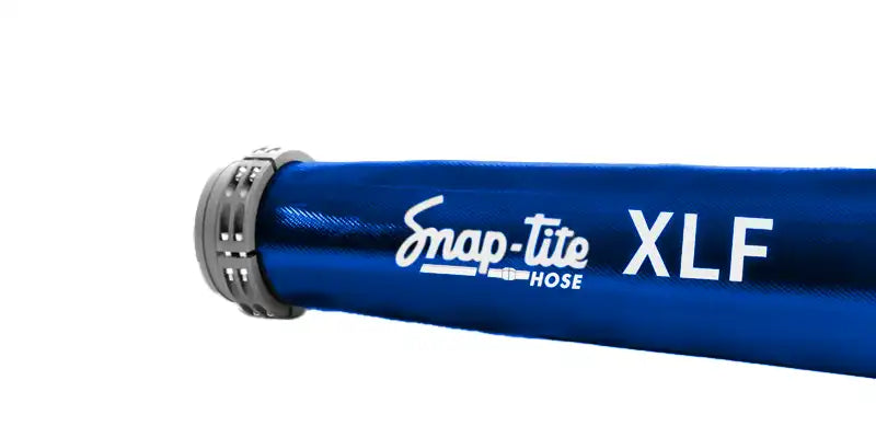 XLF50X25B50S by Snap-Tite | XLF Series | Polyurethane Covered Hose Assembly with Polyester Reinforcement | 5" Hose I.D. with 5" Storzs | 200 PSI | Blue | 25ft Length